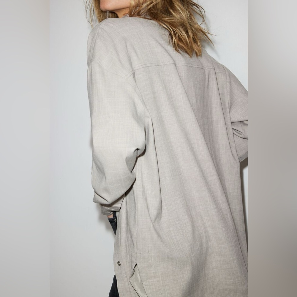 Dynamite Button-Front shirt Shacket size medium - Picture 12 of 15